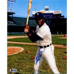 IKE BLESSITT DETROIT TIGERS MLB SIGNED 8x10 COA Beckett T57080